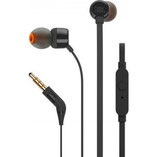 Ακουστικά Handsfree JBL T210 3.5mm Jack - Μαύρο