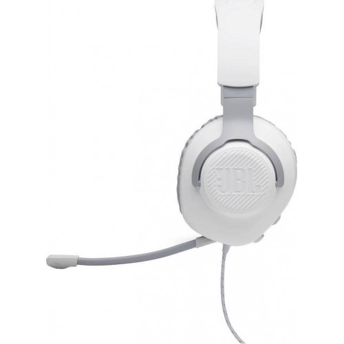 JBL Quantum 100 Gaming Ενσύρματα Ακουστικά 3.5mm Λευκά