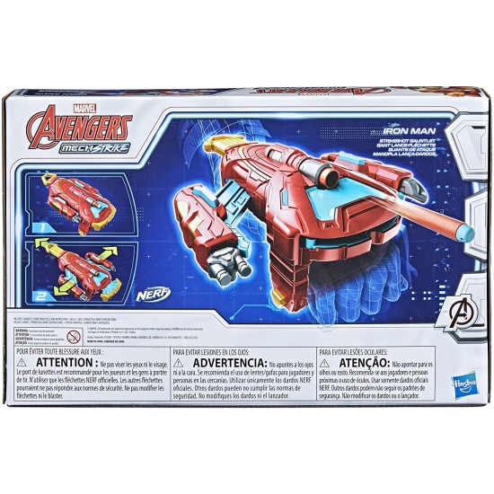 Hasbro Marvel Power Moves Iron Man Repulsor Blast Gauntlet Nerf Dart (F0266)