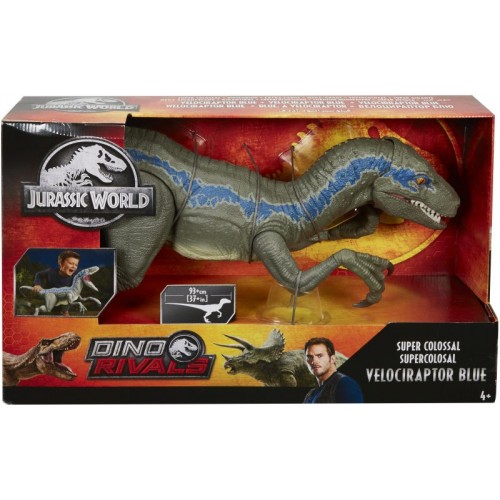 Mattel Jurassic World Riesendino Velociraptor Blue (GCT93)