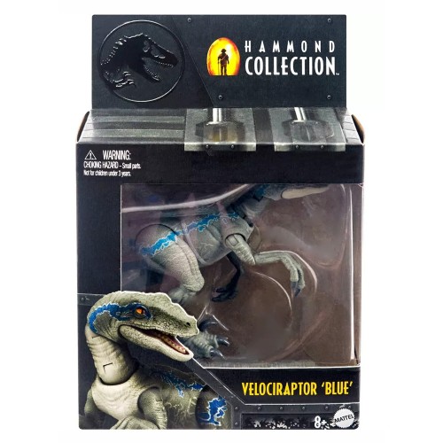 Mattel Jurassic World Hammond Collection Velociraptor Blue (HTV62)