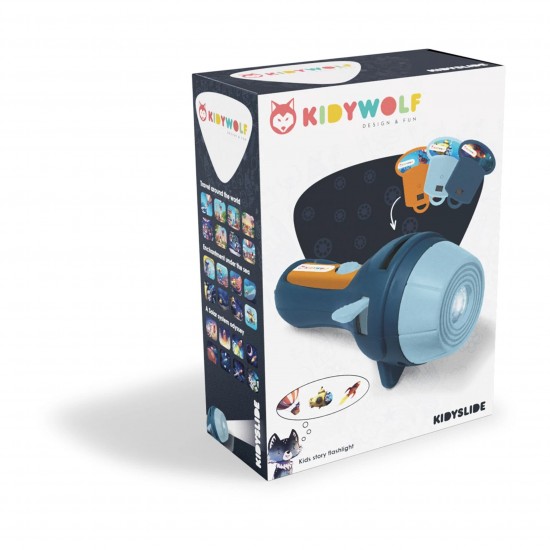 Kidywolf Projector Torch blue incl. 3 Picture Slides (410297) Kidywolf Projector Torch blue incl. 3 Picture Slides (410297)