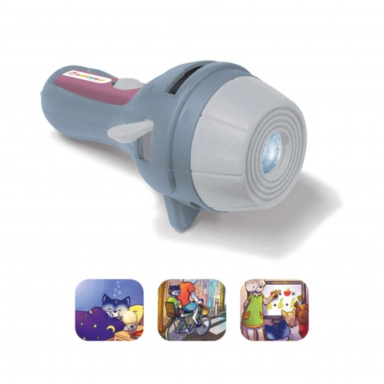 Kidywolf Projector Torch grey incl. 3 Picture Slides (418027)