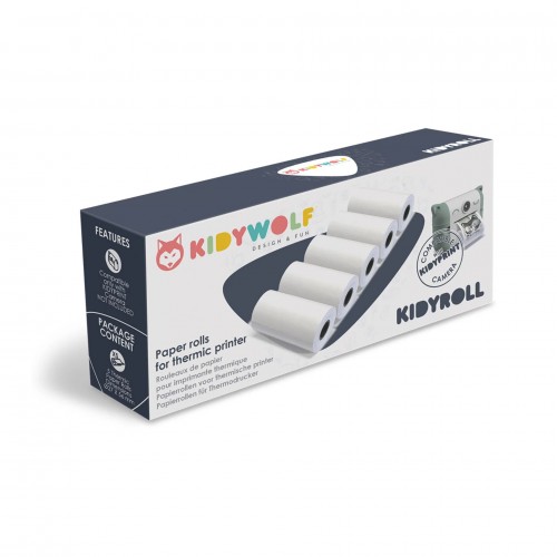 Kidywolf Paper Rolls for thermic printer 5 pcs. (418134)