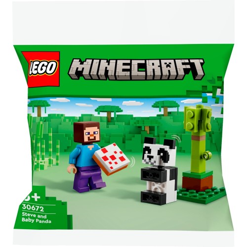 LEGO Minecraft Steve με Baby Panda(30672)