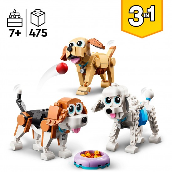 LEGO Creator 3in1 Adorable Dogs με Λαμπάδα (31137)