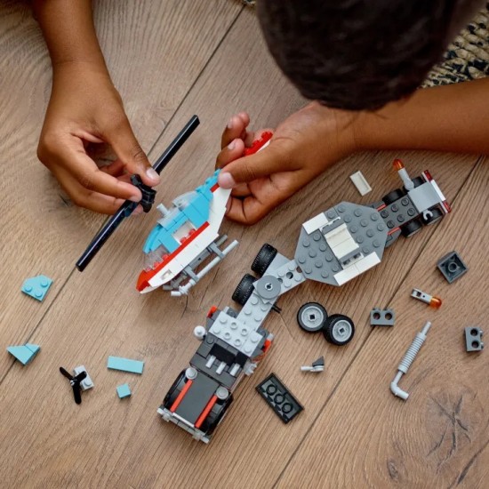 LEGO Creator 3in1 Flatbed With Helicopter (31146)