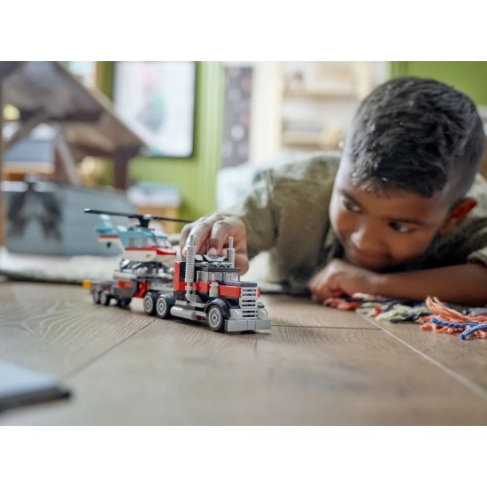 LEGO Creator 3in1 Flatbed With Helicopter (31146)