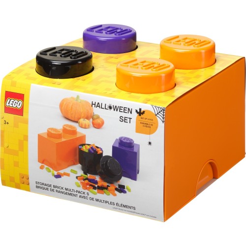 Room Copenhagen LEGO storage block multi pack 3 pieces, storage box (orange, size S) (40140800)