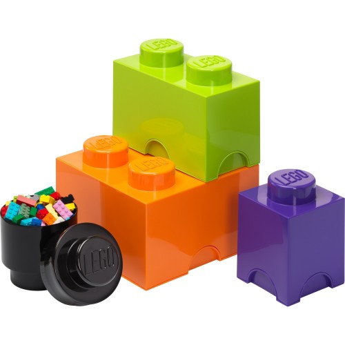 Room Copenhagen LEGO storage block multi pack 4 pieces, storage box (orange, size L) (40150800)
