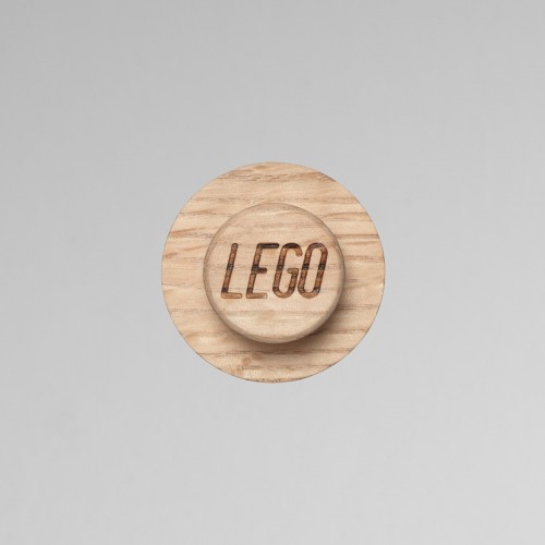 Room Copenhagen LEGO 1x1 coat rack, set of 3, wall bracket (light oak) (40160900)