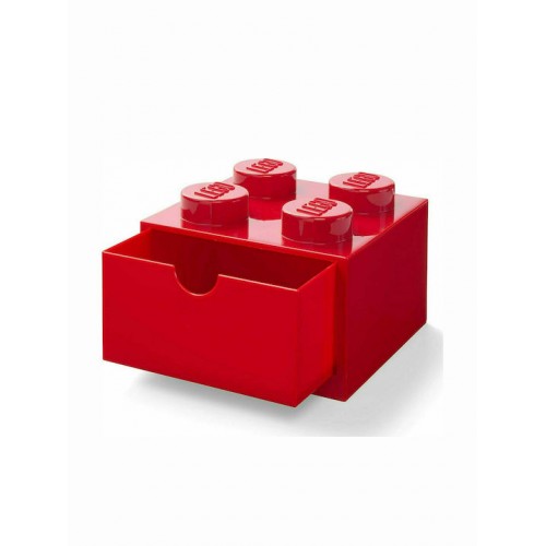 Room Copenhagen LEGO desk drawer 4 , storage box (red, knobs) (40201730) Room Copenhagen LEGO desk drawer 4 , storage box (red, knobs) (40201730)