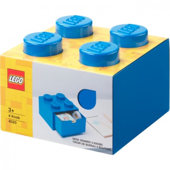 Room Copenhagen LEGO desk drawer 4 , storage box (blue, nubs) (40201731) Room Copenhagen LEGO desk drawer 4 , storage box (blue, nubs) (40201731)