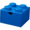Room Copenhagen LEGO desk drawer 4 , storage box (blue, nubs) (40201731)