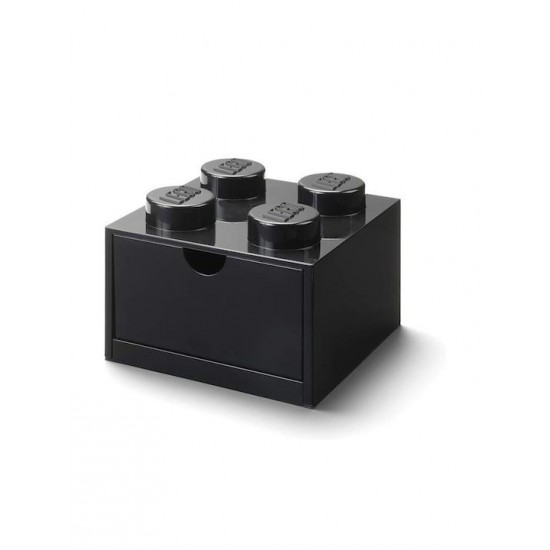 Room Copenhagen LEGO desk drawer 4 , storage box (black, knobs) (40201733)