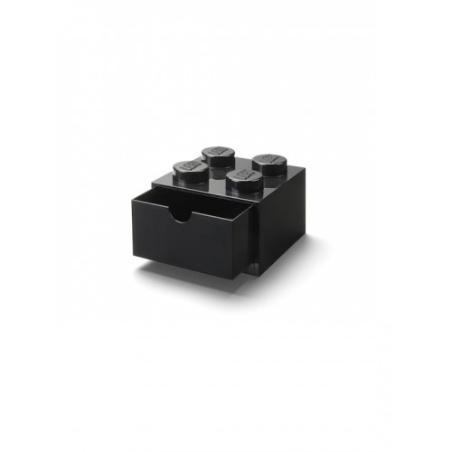 Room Copenhagen LEGO desk drawer 4 , storage box (black, knobs) (40201733)
