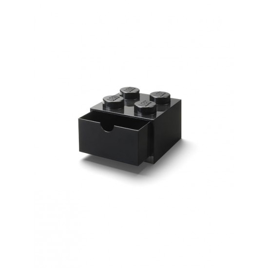 Room Copenhagen LEGO desk drawer 4 , storage box (black, knobs) (40201733)