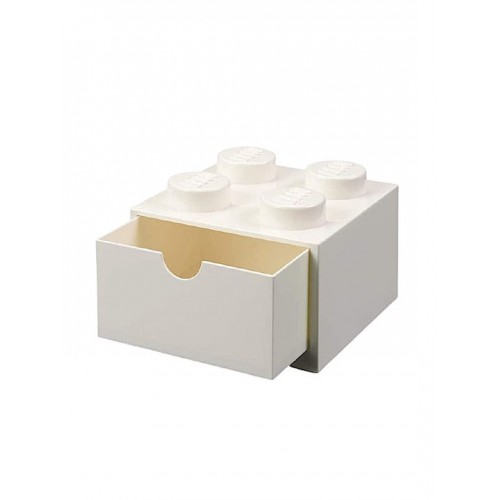 Room Copenhagen LEGO desk drawer 4 , storage box (white, nubs) (40201735)