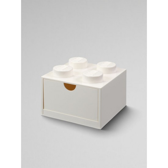 Room Copenhagen LEGO desk drawer 4 , storage box (white, nubs) (40201735)