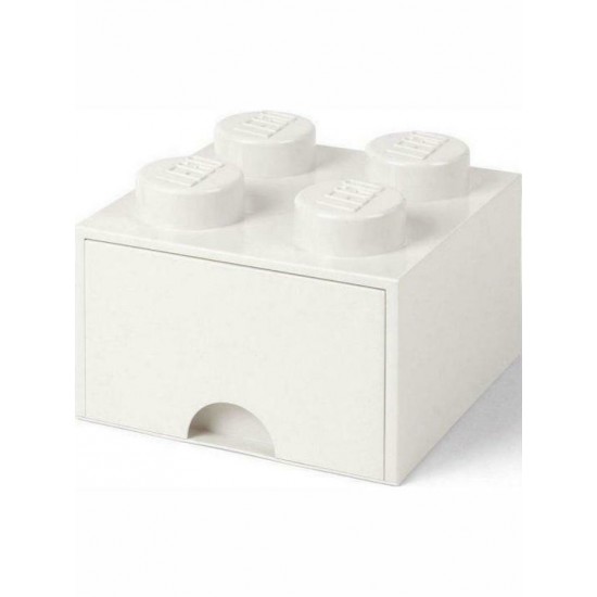 Room Copenhagen LEGO desk drawer 4 , storage box (white, nubs) (40201735)