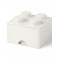 Room Copenhagen LEGO desk drawer 4 , storage box (white, nubs) (40201735)