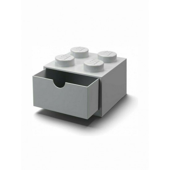 Room Copenhagen LEGO desk drawer 4 , storage box (grey, knobs) (40201740)