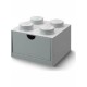 Room Copenhagen LEGO desk drawer 4 , storage box (grey, knobs) (40201740)