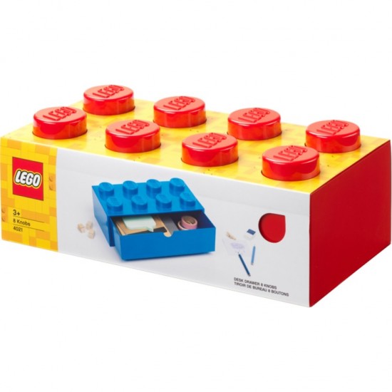 Room Copenhagen LEGO desk drawer 8 , storage box (red, knobs) (40211730) Room Copenhagen LEGO desk drawer 8 , storage box (red, knobs) (40211730)