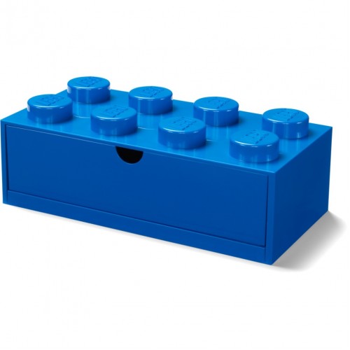 Room Copenhagen LEGO desk drawer 8 , storage box (blue, nubs) (40211731)