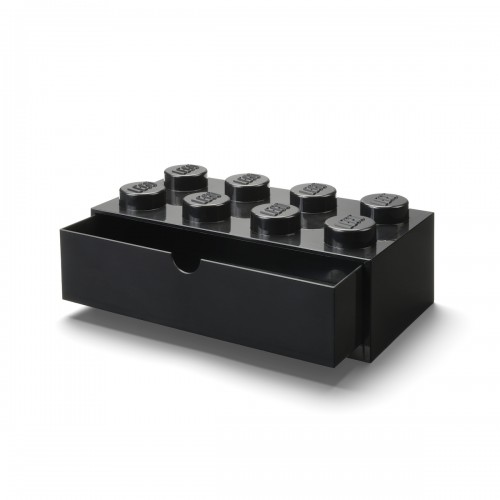 Room Copenhagen LEGO desk drawer 8 , storage box (black, knobs) (40211733)