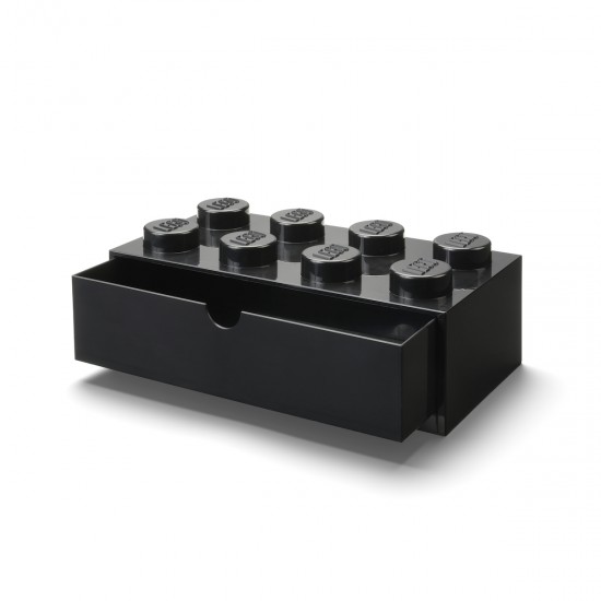 Room Copenhagen LEGO desk drawer 8 , storage box (black, knobs) (40211733)
