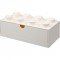 Room Copenhagen LEGO desk drawer 8 , storage box (white, nubs) (40211735)