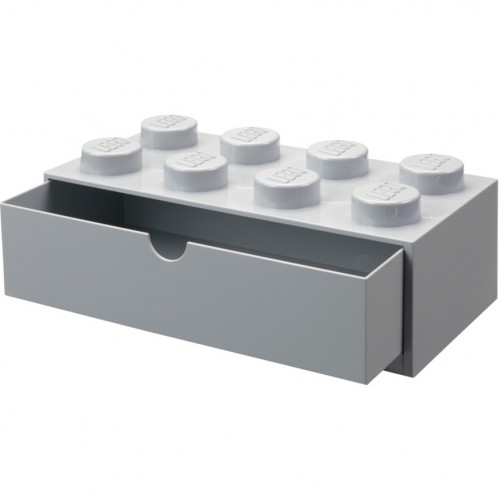Room Copenhagen LEGO desk drawer 8 , storage box (grey, knobs) (40211740)