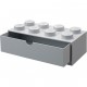 Room Copenhagen LEGO desk drawer 8 , storage box (grey, knobs) (40211740)
