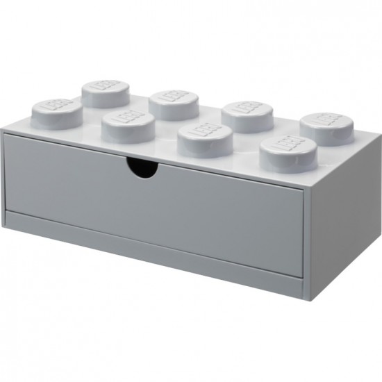 Room Copenhagen LEGO desk drawer 8 , storage box (grey, knobs) (40211740)