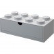 Room Copenhagen LEGO desk drawer 8 , storage box (grey, knobs) (40211740)