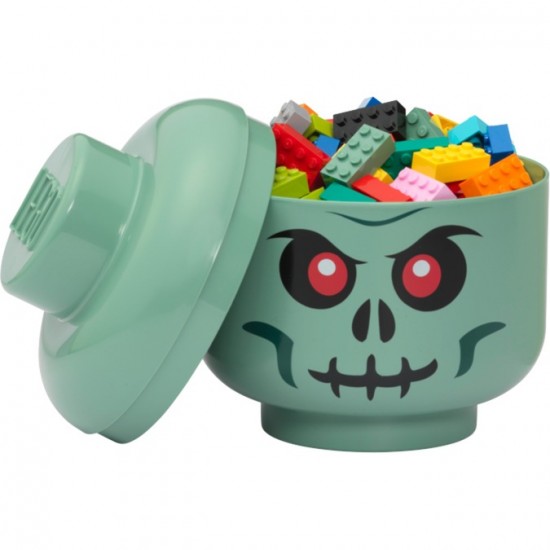 Room Copenhagen LEGO Storage Head Skeleton , storage box (black/red, small) (40310803)