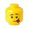 Room Copenhagen LEGO Storage Head "Silly", large, storage box (yellow) (40320806)