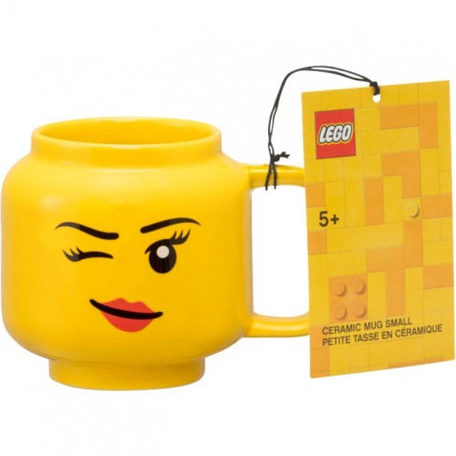 Room Copenhagen LEGO ceramic mug Winking Girl, small (yellow) (40460803)