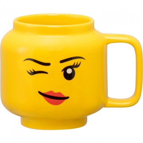 Room Copenhagen LEGO ceramic mug Winking Girl, small (yellow) (40460803)