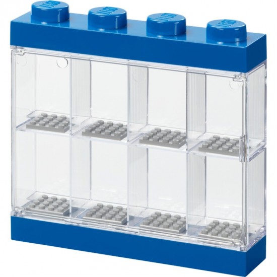 Room Copenhagen LEGO minifigures display case blue, storage box  (transparent, transparent) (40650005)