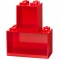 Room Copenhagen LEGO Regal Brick Shelf 8+4, Set (red, 2 shelves) (41171730)