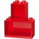 Room Copenhagen LEGO Regal Brick Shelf 8+4, Set (red, 2 shelves) (41171730)