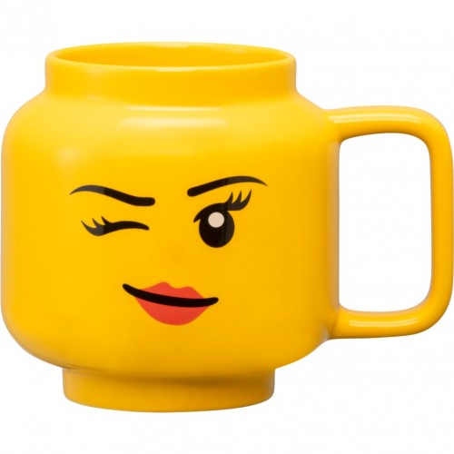 Room Copenhagen LEGO ceramic mug Winking Girl, large (yellow) (41460803)