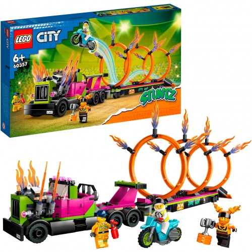 LEGO City Stunt Truck & Ring Of Fire Challenge (60357)