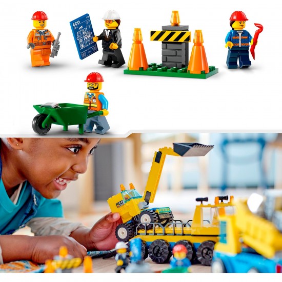 LEGO City Construction Trucks & Wrecking Ball Crane (60391)