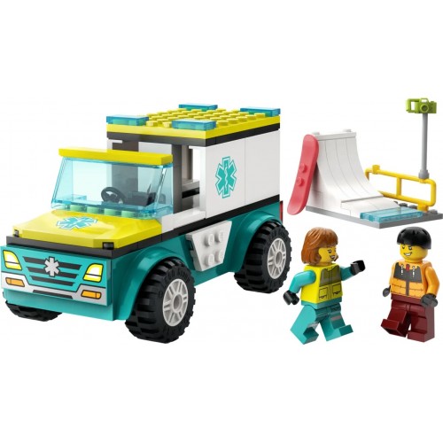 LEGO City Emergency Ambulance & Snowboarder (60403)