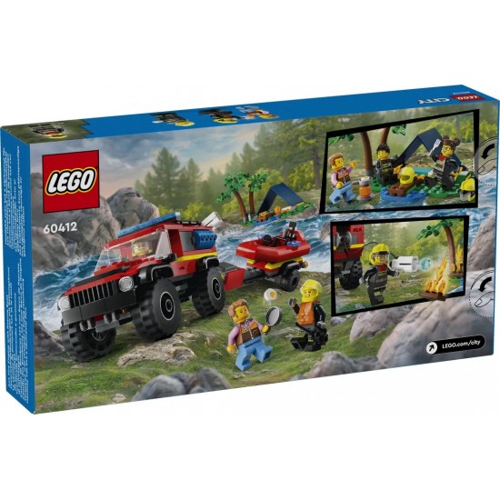 LEGO City 4X4 Fire Truck With Rescue Boat (60412)