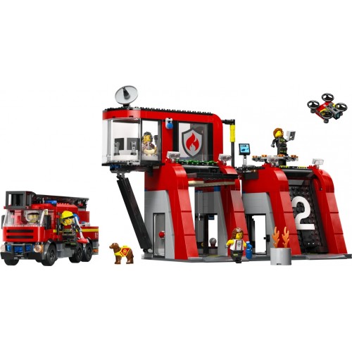 LEGO City Fire Station With Fire Truck (60414)