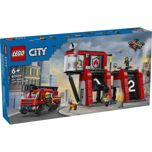 LEGO City Fire Station With Fire Truck (60414)